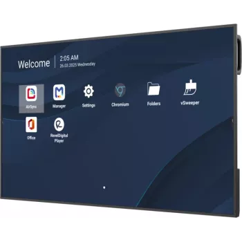 Professional 55 inch ViewSonic 4K Commercial Display (3840x2160, 500 cd/m², Android 14, 24/7)