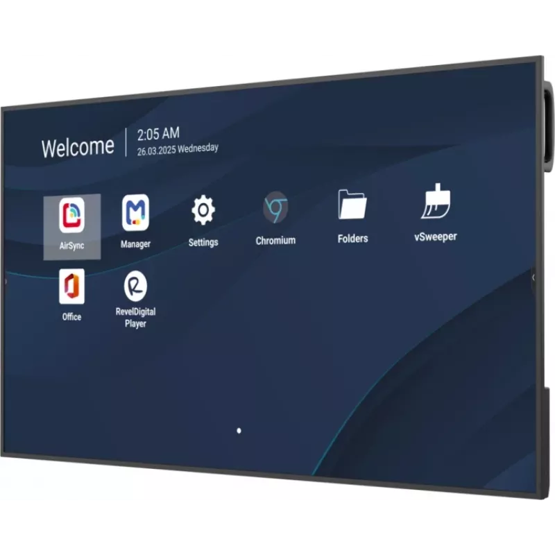 Professional 55 inch ViewSonic 4K Commercial Display (3840x2160, 500 cd/m², Android 14, 24/7)