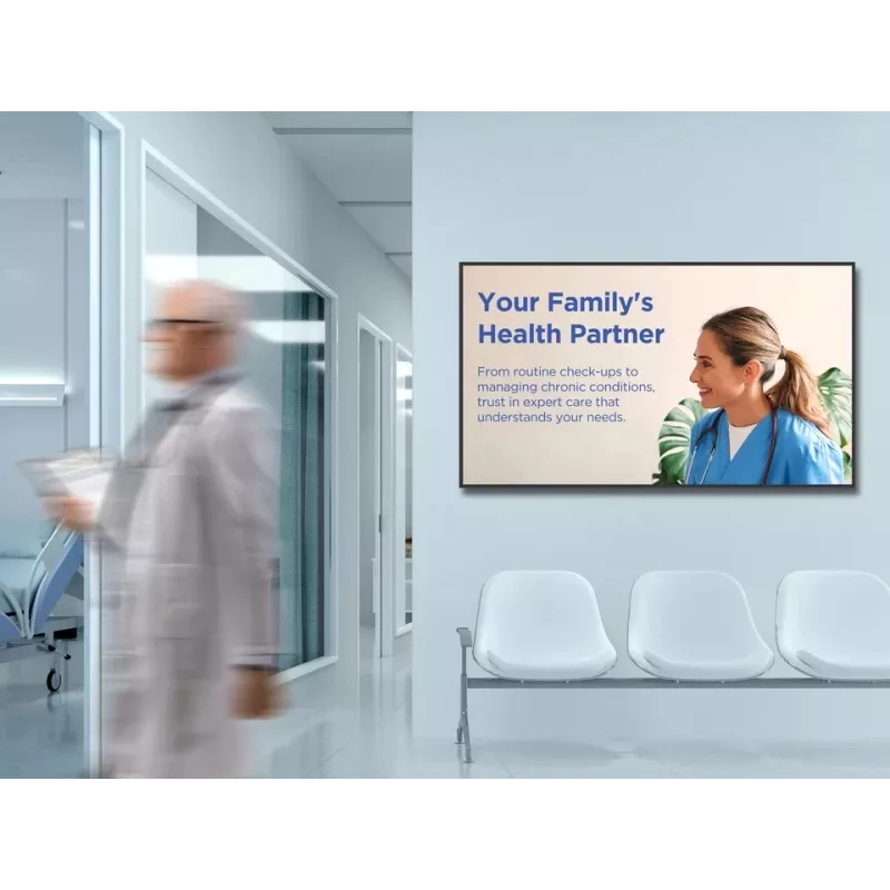 Professional 55 inch ViewSonic 4K Commercial Display (3840x2160, 500 cd/m², Android 14, 24/7)