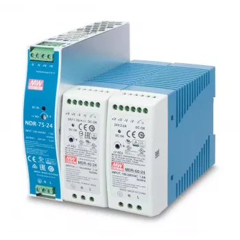 Power supply unit PLANET PWR-40-24, 40 W, 24 V output, 100–240 V AC input, passive cooling, LED status