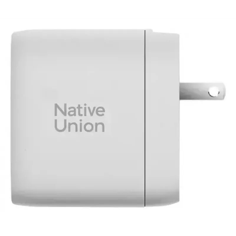 Fast GaN Charger Native Union Fast Gan Charger Pd 67W White Intl 2C1A USB‑C 2 ports 67W AC 100–240V protection against overcurrent overvoltage overheating