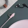 USB 2.0 data cable native union BELT-ULC-ZEB-NP 2 m USB A to USB‑C / Micro‑USB B / Lightning Black White