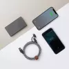 USB 2.0 data cable native union BELT-ULC-ZEB-NP 2 m USB A to USB‑C / Micro‑USB B / Lightning Black White