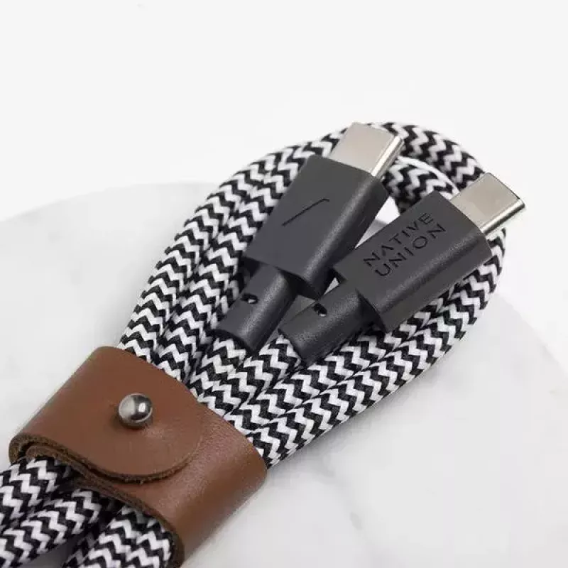 USB-C cable Native Union BELT-C-ZEB-2-NP 1.2 m USB-C to USB-C Black/White