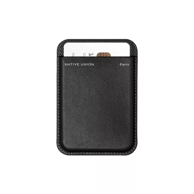 Wallet case native union (Re)Classic Black for Apple iPhone 15/15 Pro/15 Plus/15 Pro Max, iPhone 14/14 Pro/14 Plus/14 Pro Max and iPhone 13 series