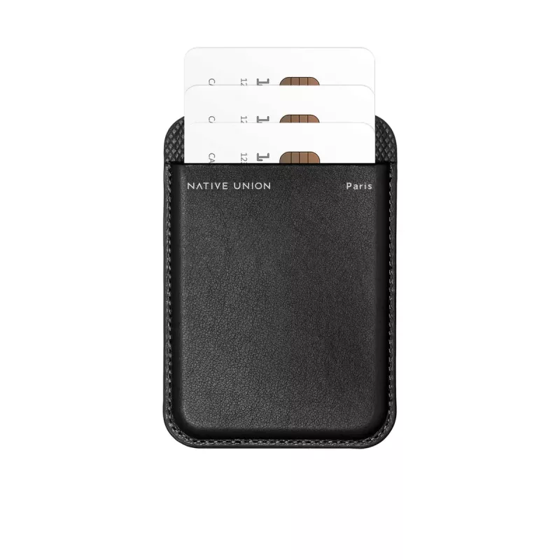 Wallet case native union (Re)Classic Black for Apple iPhone 15/15 Pro/15 Plus/15 Pro Max, iPhone 14/14 Pro/14 Plus/14 Pro Max and iPhone 13 series