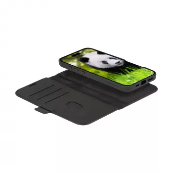 Folio Case dbramante1928 Lynge MagSafe iPhone 16 Black 3 Card Pockets