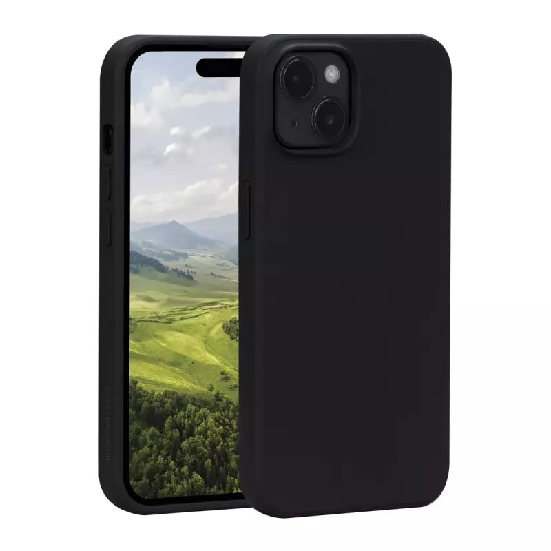 Cover dbramante1928 Greenland iPhone 15 Night Black Monochromatic