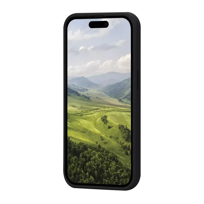Cover dbramante1928 Greenland iPhone 15 Night Black Monochromatic