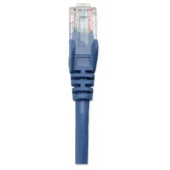 Intellinet Network Patch Cable, Cat5e, 0.5m, Blue, CCA, U/UTP, PVC, RJ45, Gold Plated Contacts, Snagless, Booted, Lifetime Warranty