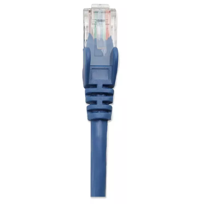 Intellinet Network Patch Cable, Cat5e, 0.5m, Blue, CCA, U/UTP, PVC, RJ45, Gold Plated Contacts, Snagless, Booted, Lifetime Warranty