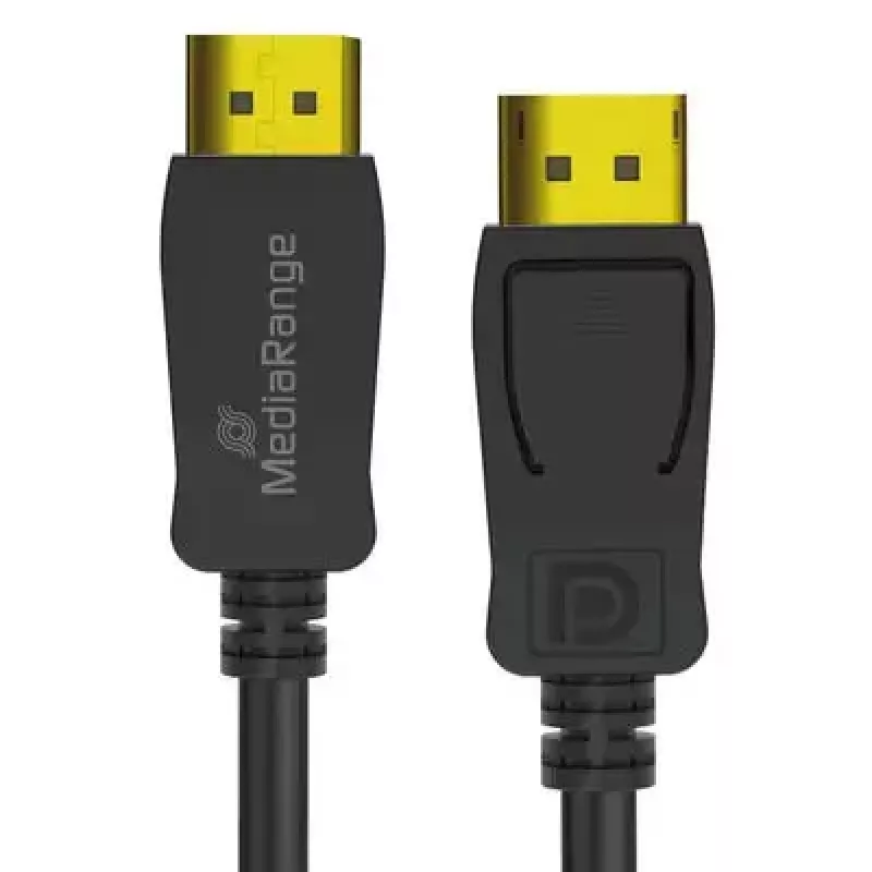 DisplayPort cable MediaRange MRCS248 2 m, DisplayPort to DisplayPort, Black