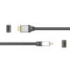 j5create JDC52 Ultra HD 4K HDMI™ Cable, Black and Grey, 2 m