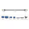 j5create JDC52 Ultra HD 4K HDMI™ Cable, Black and Grey, 2 m