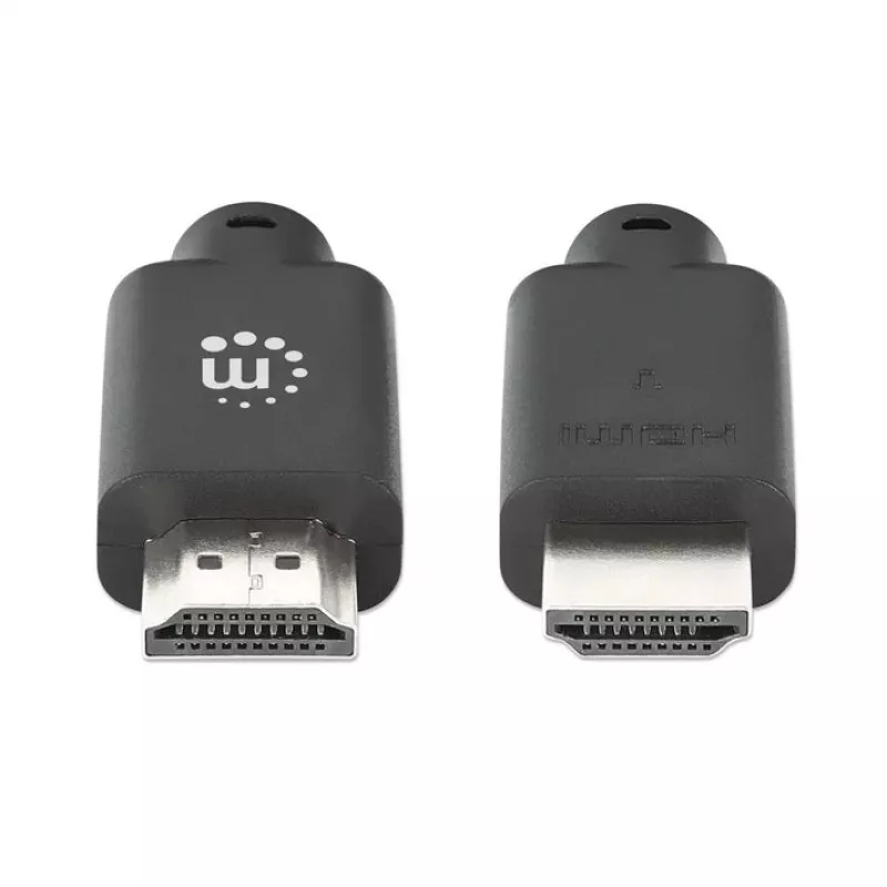 Manhattan HDMI 4K@60Hz Cable with Ethernet, 3m, Suitable for ALL 4K & 1080p/HD uses - when upgrading now or have it ready for when you need it, Male to Male, Black, Ultra HD 4k x 2k, Lifetime Warranty, Premium High Speed, Equivalent to HDMM3MP