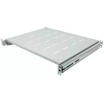 Intellinet 19 inch Sliding Shelf, 1U, For 600 to 800mm Depth Cabinets & Racks, shelf depth 350mm, Grey