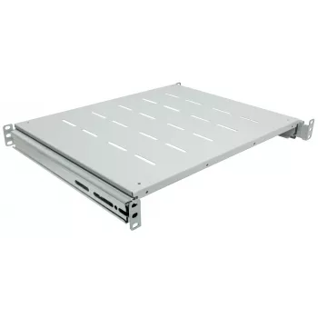 Intellinet 19 inch Sliding Shelf, 1U, For 600 to 800mm Depth Cabinets & Racks, shelf depth 350mm, Grey