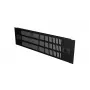 Vented blank panel Lanview RAB405BL — steel, black, 482×88×15 mm (rack accessory)