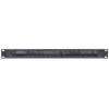 Intellinet 19 inch Cable Entry Panel, 1U, with Brush Insert, Black