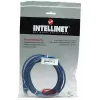 Intellinet Network Patch Cable, Cat5e, 1m, Blue, CCA, U/UTP, PVC, RJ45, Gold Plated Contacts, Snagless, Booted, Lifetime Warranty