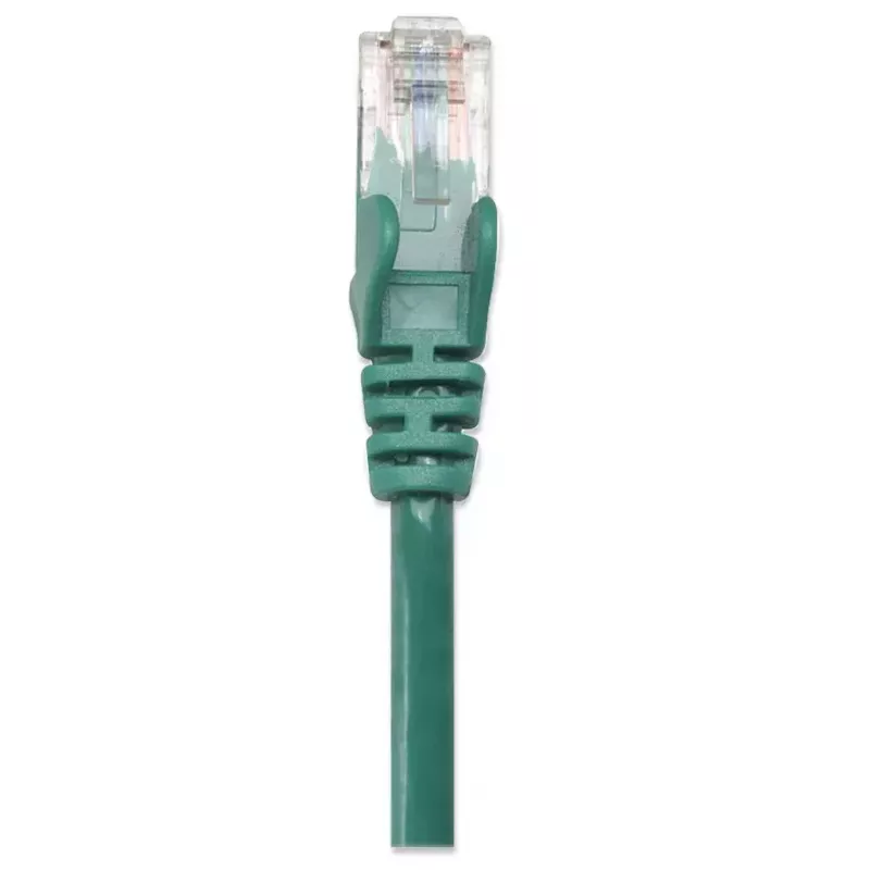 Intellinet Network Patch Cable, Cat5e, 2m, Green, CCA, U/UTP, PVC, RJ45, Gold Plated Contacts, Snagless, Booted, Lifetime Warranty