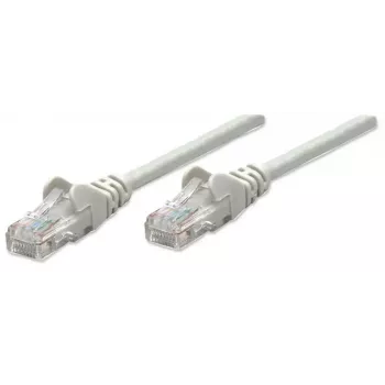 Intellinet Network Patch Cable, Cat6, 1.5m, Grey, CCA, U/UTP, PVC, RJ45, Gold Plated Contacts, Snagless, Booted, Lifetime Warranty