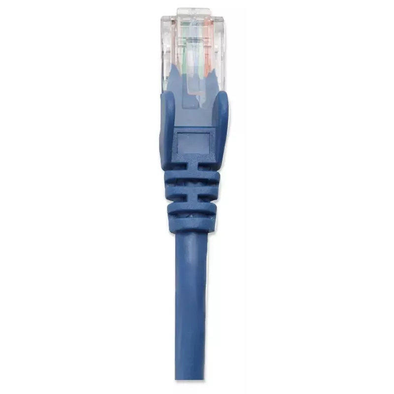 Intellinet Network Patch Cable, Cat5e, 3m, Blue, CCA, U/UTP, PVC, RJ45, Gold Plated Contacts, Snagless, Booted, Lifetime Warranty