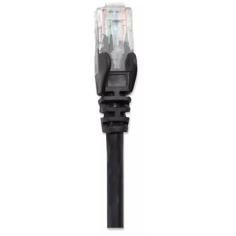 Intellinet Network Patch Cable, Cat6, 5m, Black, CCA, U/UTP, PVC, RJ45, Gold Plated Contacts, Snagless, Booted, Lifetime Warranty
