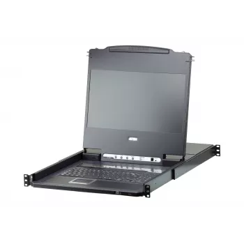 ATEN 8-Port 17.3 inch DVI Full HD LCD KVM Switch (USB), 43.9 cm (17.3 inch), 1920 x 1080 pixels, LCD, 250 cd/m², 800:1, 170°