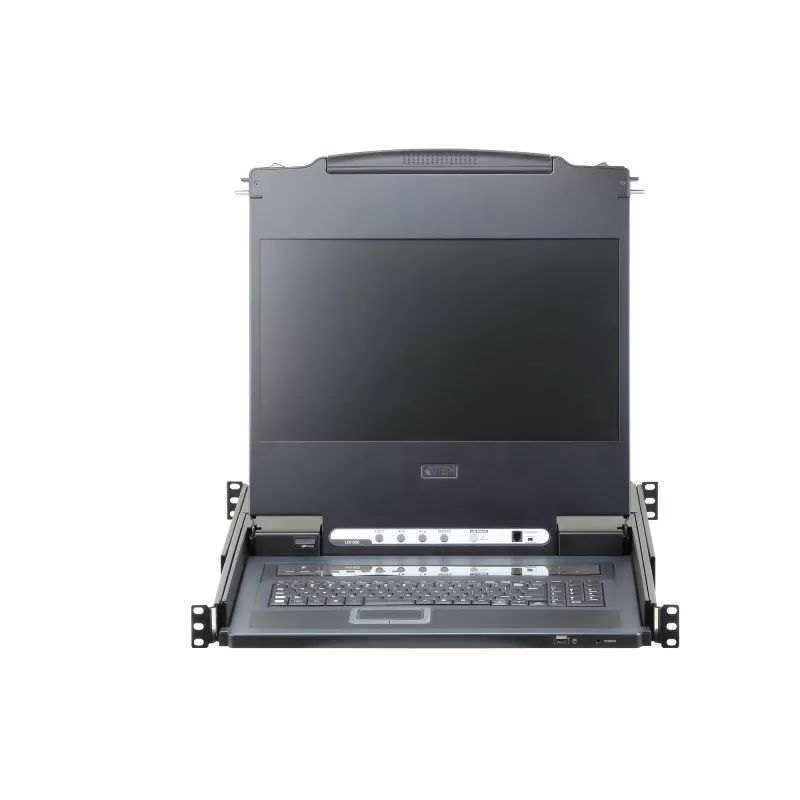 ATEN 8-Port 17.3 inch DVI Full HD LCD KVM Switch (USB), 43.9 cm (17.3 inch), 1920 x 1080 pixels, LCD, 250 cd/m², 800:1, 170°