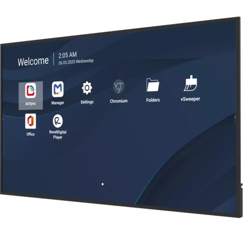 Professional Commercial Display VIEWSONIC 75 inch 4K (3840×2160), LCD, 500 cd/m², Android 14, 24/7, VESA