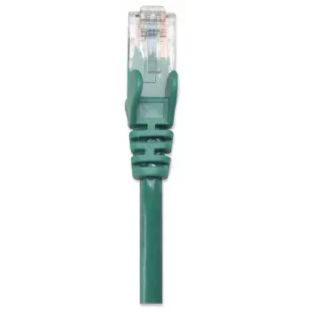 Intellinet Network Patch Cable, Cat6, 0.5m, Green, CCA, U/UTP, PVC, RJ45, Gold Plated Contacts, Snagless, Booted, Lifetime Warranty