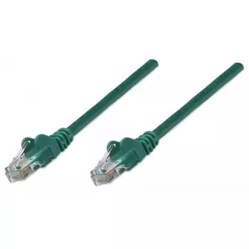 Intellinet Network Patch Cable, Cat6, 0.5m, Green, CCA, U/UTP, PVC, RJ45, Gold Plated Contacts, Snagless, Booted, Lifetime Warranty