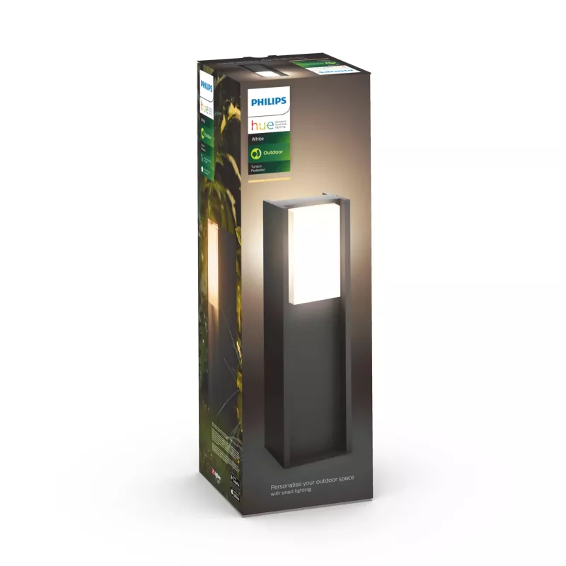 Outdoor pedestal lighting Philips Hue White Turaco