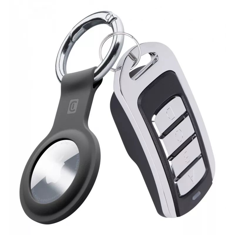 Cellularline Key Ring - AirTag Silicone case with hook for AirTag