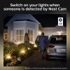 Outdoor smart wall light Philips Hue White Welcome Floodlight, 20.5W LED, 220–240V input, 24V bulb, black, 160×220×153mm