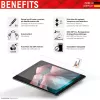 Displex Tablet Glass (9H) for Apple iPad (7./8./9. Gen.)/Air (3. Gen.), Eco Mounting Frame, unbreakable, ultra-slim, invisible