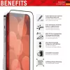 Displex Premium Screen Protector (Full Cover, 10H) for Apple iPhone 13/13 Pro/14/16e/17e, Eco Mounting Frame, Full Cover