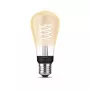 Smart bulb Philips ST64 Edison E27 Bluetooth/Zigbee, 7 W, transparent, 60×135 mm