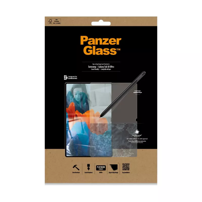 PanzerGlass ® Screen Protector Samsung Galaxy Tab S8 Ultra | S9 Ultra | Ultra-Wide Fit