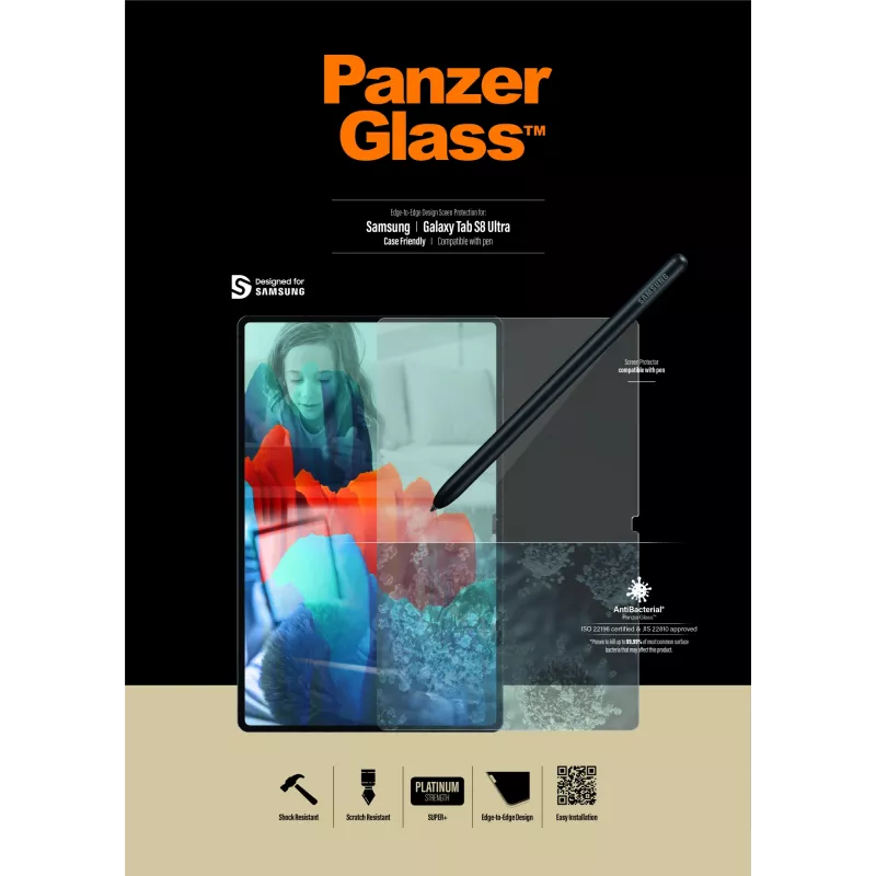 PanzerGlass ® Screen Protector Samsung Galaxy Tab S8 Ultra | S9 Ultra | Ultra-Wide Fit