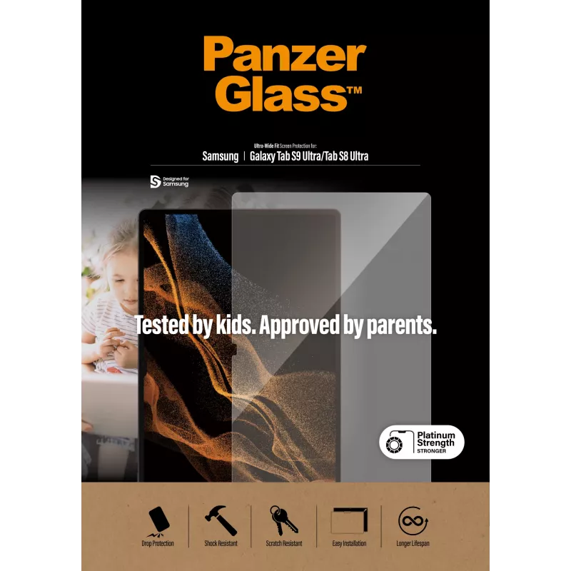 PanzerGlass ® Screen Protector Samsung Galaxy Tab S8 Ultra | S9 Ultra | Ultra-Wide Fit