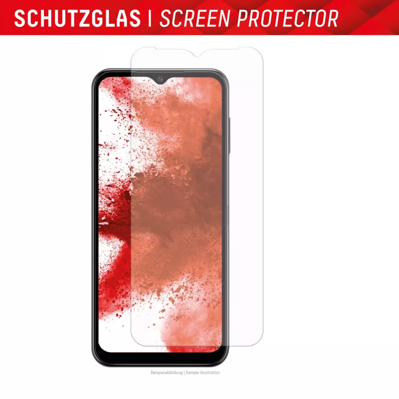 Displex Smart Glass (9H) for Samsung Galaxy A34 5G, Mounting Sticker, unbreakable, ultra-slim, invisible