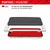 Displex Privacy Screen Protector (10H) for Apple iPhone 15/15 Pro, Eco Mounting Frame, Privacy Filter