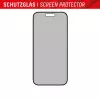 Displex Privacy Screen Protector (10H) for Apple iPhone 15/15 Pro, Eco Mounting Frame, Privacy Filter