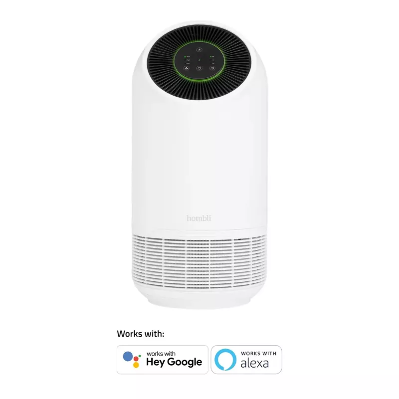 Air purifier Hombli Smart Air Purifier by Avanca International BV, noise level 30 dB, available in white and black