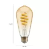 Smart bulb Hombli HBEB-0212 Wi‑Fi 5.5 W, gold, A‑G energy rating, Ø61×142 mm