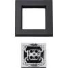 Cover for electrical switch Homematic IP 156171A0, grey, 86×86×16 mm