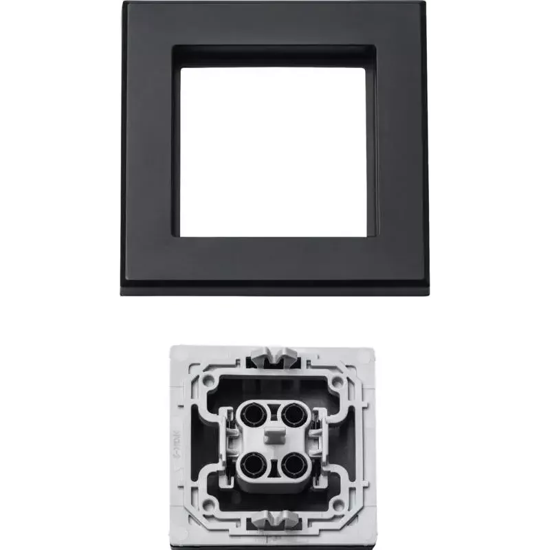 Cover for electrical switch Homematic IP 156171A0, grey, 86×86×16 mm
