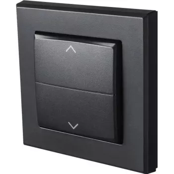 Cover for electrical switch Homematic IP 156171A0, grey, 86×86×16 mm